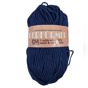 Vintage Performer CM Columbia Minerva Acrylic Blend #3977 Navy Lot 6227 JW 80 x2